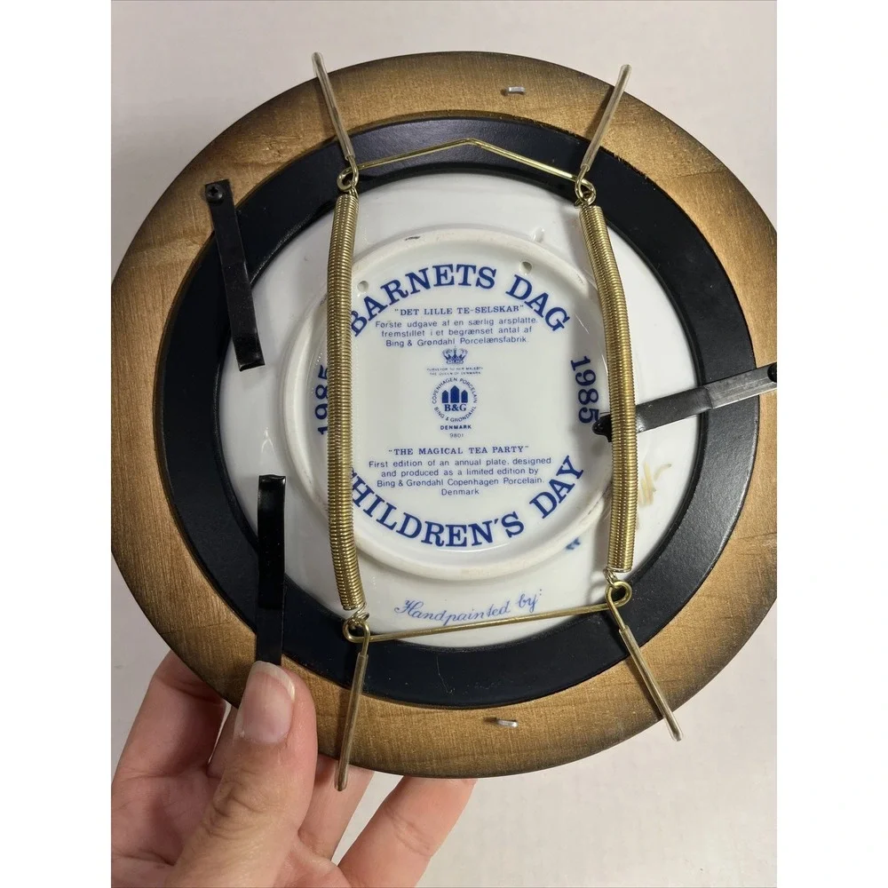 Vintage Bing & Grondahl Barnets Dag Children's Day Plates 1985 Denmark Case